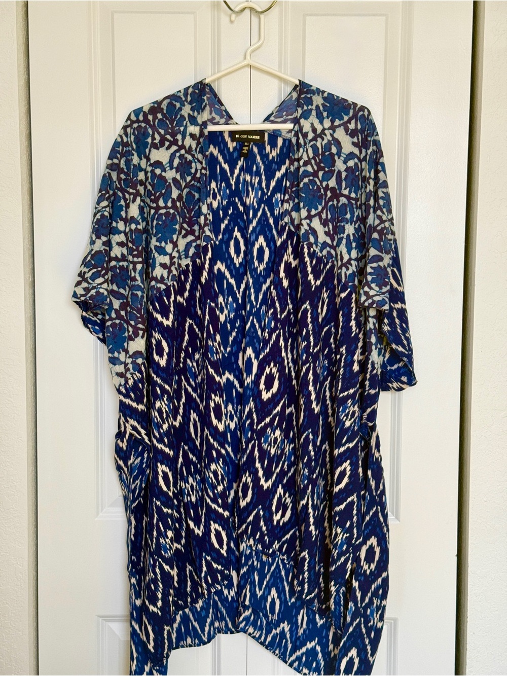 Anthropologie Ikat Patterned Kimono Cardigan